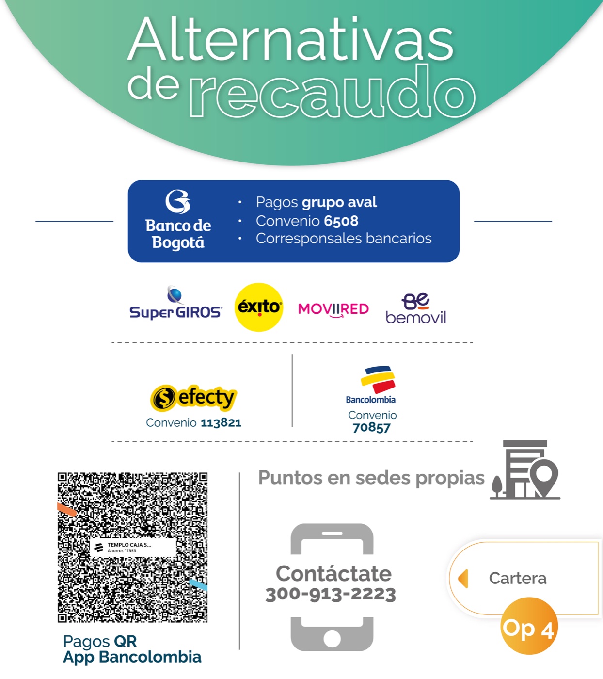 Alternativas de recaudo